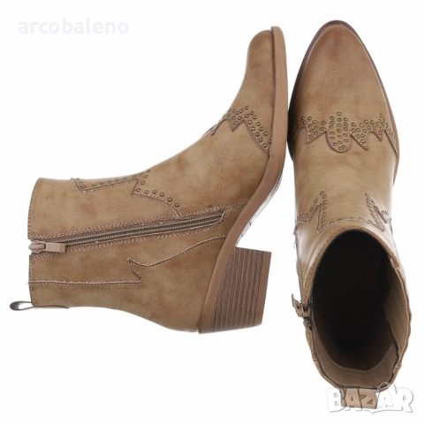 Дамски уестърн и байкърски ботуши, 2цвята , снимка 3 - Дамски боти - 51620996