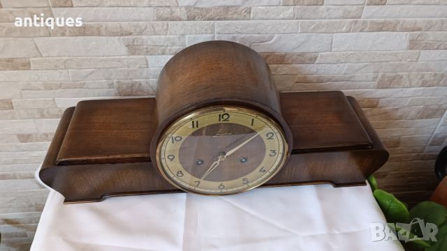 Стар каминен часовник - Dugena - Swiss Made - Антика - 1960"г., снимка 2 - Антикварни и старинни предмети - 45942688