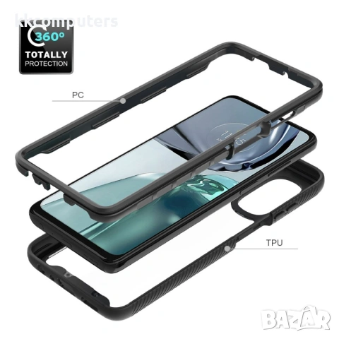 Motorola Moto G62 5G Силиконов Калъф Transparent TPU и Протектор, снимка 5 - Калъфи, кейсове - 53162658
