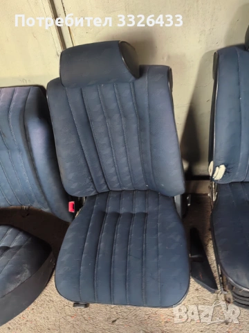 Син салон от Мерцедес 190 , снимка 5 - Автомобили и джипове - 53626973