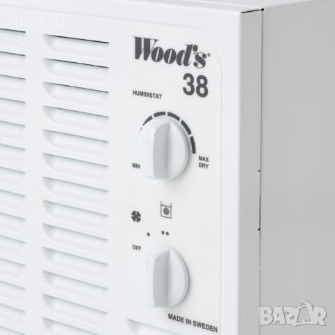 Влагоуловител Wood’s SW-38FW, За гаражи и мазета, До 140 m², 19l/24h, Произведен в Швеция, снимка 6 - Влагоабсорбатори и влагоуловители - 46510172