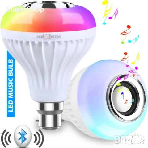 LED музикална Диско Bluetooth крушка Лампа Парти Колона RGB осветление, снимка 3 - Лед осветление - 52548465