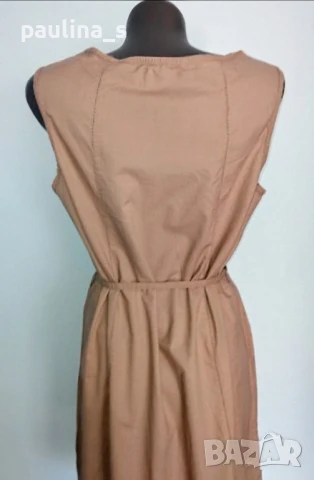 Два различни броя / Рокля цвят "Nude" от плюшено букле England и Памучна , снимка 17 - Рокли - 28301513