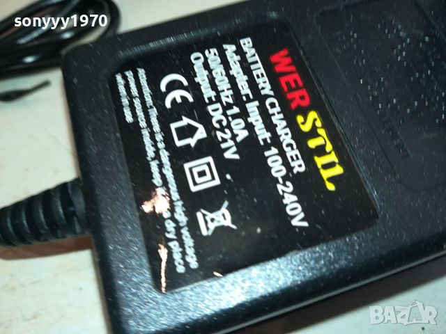 wer stil dc 21v-battery charger 2004241712, снимка 6 - Градинска техника - 45371666