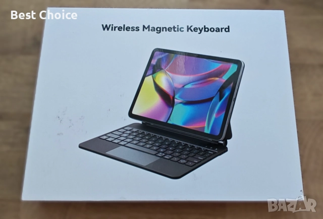 Калъф с клавиатура Earto с тъчпад, съвместим с iPad Air 11/iPad Pro 11" (Gen. 1–4)/iPad Air 5&4, снимка 3 - Аксесоари за Apple - 52915471