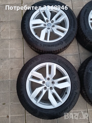Джанти Audi ОРИГИНАЛНИ 18" 5x112 с гуми 235/60/18, снимка 10 - Гуми и джанти - 53729269