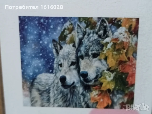 Диамантени 5D гоблени  ПРИТЧА ЗА ДВАТА ВЪЛКА и Елен., снимка 9 - Гоблени - 50634520