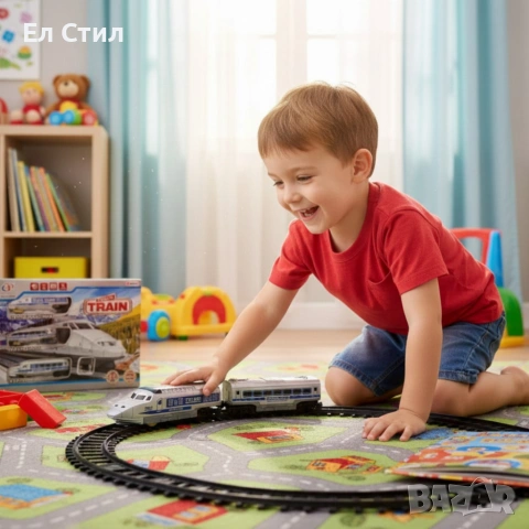 Влакче с релси, звуци и светлини – впечатляващ подарък за Коледа и празниците