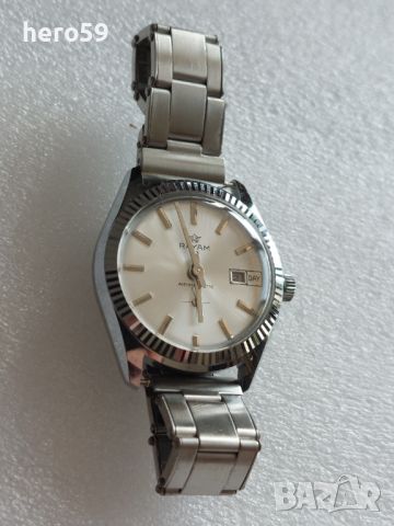 Ръчен швейцарски механичен часовник,-тип Ролекс,1970-80г.неизползван, снимка 3 - Мъжки - 46449837