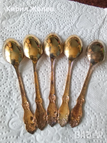 Лъжици позлатени малки 52637, снимка 6 - Прибори за хранене, готвене и сервиране - 52747324