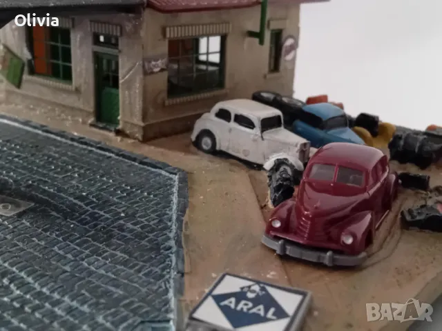 Diorama, бензиностанция диорама мащаб 1:64, работилница, снимка 14 - Колекции - 49621901