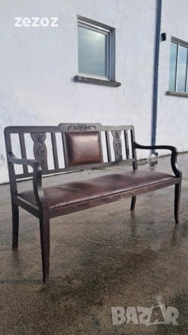 Пейка ретро масив, снимка 2 - Дивани и мека мебел - 53189472