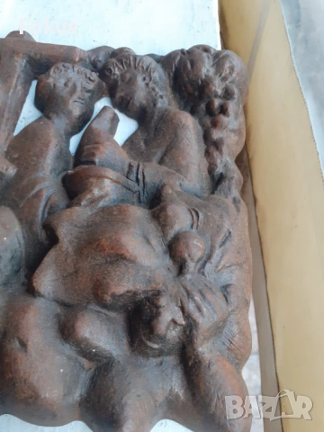 Чугунено пано Козма и Дамян на Юрген Вебер - подпис и дата, снимка 7 - Антикварни и старинни предмети - 53394710