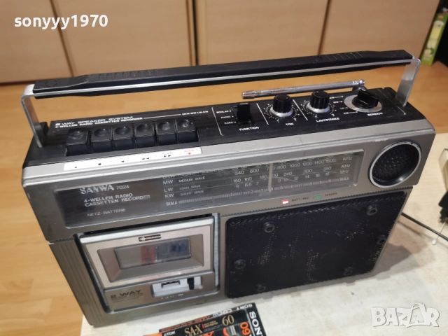 SANWA 7024-ВНОС SWISS 0301261948, снимка 2 - Радиокасетофони, транзистори - 52967426