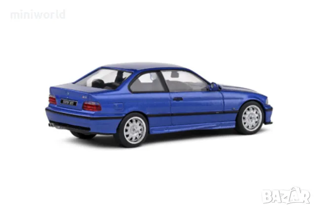 BMW M3 Coupe E36 1999 - мащаб 1:43 на Solido моделът е нов в PVC дисплей-кейс, снимка 13 - Колекции - 43177873