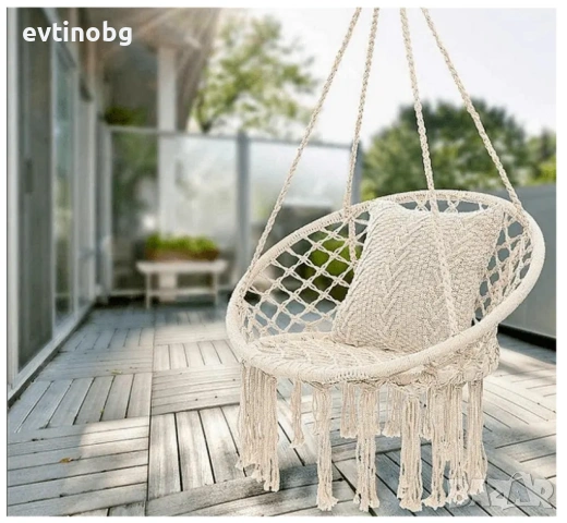Висяща градинска люлка, снимка 2 - Градински мебели, декорация  - 53855953