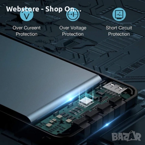 Преносима батерия KLGO KP-89 POWER BANK, 10000/20000mAh с LED дисплей, снимка 12 - Външни батерии - 53600467