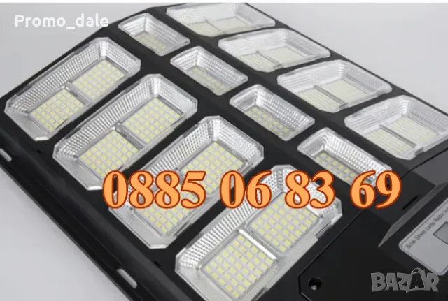 Улична соларна LED лампа 1000W, градинска соларна лампа с 20 секции, снимка 5 - Соларни лампи - 49328265