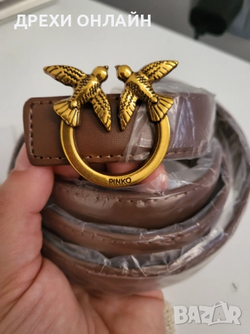 Ново! Кафяв колан по модел на Pinko , снимка 2 - Колани - 52409951