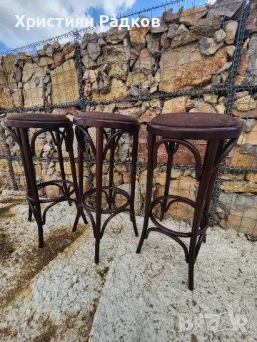 Винтидж бар табуретки, снимка 5 - Столове - 50045535