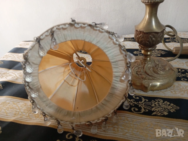 Винтидж настолна лампа , снимка 4 - Настолни лампи - 53755814