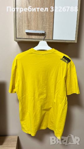 Жълта тениска PUMA/ М размер, снимка 2 - Тениски - 45569660
