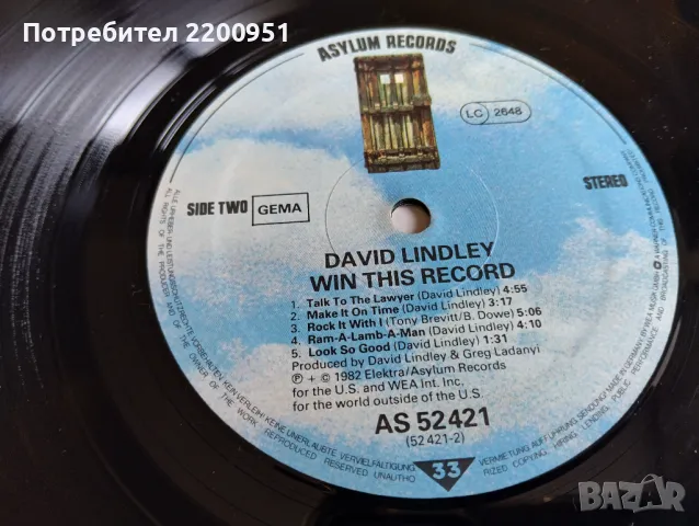 DAVID LINDLEY, снимка 7 - Грамофонни плочи - 47640668