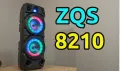 №1 Нова Cobra ZQS8210 2х8 40W ПРЕНОСИМА КАРАОКЕ КОЛОНА цветомузика двоен говорител и микрофон., снимка 6