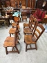 Комплект трапезни столове от дъбов масив, снимка 5