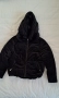 Черно топло дамско кадифено яке с качулка, снимка 6