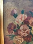 Много стара, майсторска картина. Цветя. Белгия, снимка 4