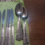 12 големи лъжици, 8малки лъжици, вилица 9, ,11 ножа, снимка 1