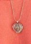 Сребърно/925/ сърце с верижка, снимка 4