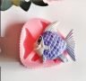 Риба Рибка Скалария силиконов молд форма фондан гипс шоколад, снимка 1 - Форми - 45799663