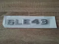 сребрист надпис Mercedes Benz GLE 43, снимка 1