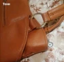 Нова Кожена Дамска Чанта с Цвете , снимка 7