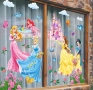 Принцеси и замък самозалепващ стикер лепенка за стена мебел прозорец детска стая детски, снимка 4