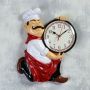 4802 Декоративен стенен кухненски часовник Главен готвач, снимка 1 - Стенни часовници - 45667277