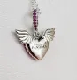 Сребърно колие 925 модел Pandora Pavé Heart Angel Wings Necklace, снимка 6