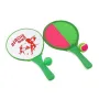 Плажен комплект Catch Ball, двустранни дървени хилки, 2 топки, снимка 2