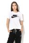 Nike, Тениска Sportswear Essential Icon Futura с лого