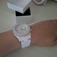 Орг.бял часовник Toy Watch Corona, снимка 2 - Дамски - 45490115
