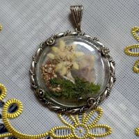 Колекционерски медальон с еделвайс, снимка 4 - Антикварни и старинни предмети - 45876704