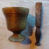 Стар месингов хаван, снимка 1 - Антикварни и старинни предмети - 45134994