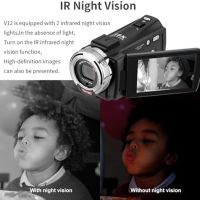 Нова Full HD Камера за Начинаещи ORDRO V12 с Нощно Виждане и микрофон, снимка 5 - Камери - 45142536