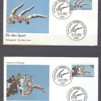 Германия 1997г.- Първодневен плик"Спорт"комплектна серия, снимка 1 - Филателия - 45252701