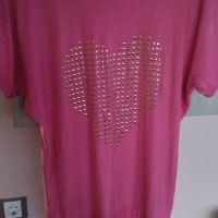 Дамска лятна розова блузка., снимка 2 - Тениски - 45168910