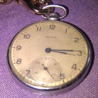 Молния джобен часовник 15 рубина 1954г СССР Челябинск кутия седеф верижка перфектна работи точно, снимка 12 - Мъжки - 45560545