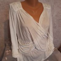 Бяла Блузка, снимка 2 - Блузи с дълъг ръкав и пуловери - 45456469