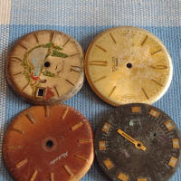 Стари редки циферблати за ръчен часовник за части колекция 43617, снимка 1 - Антикварни и старинни предмети - 44949632